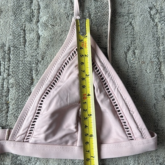 Rhythm Light Pink Triangle Bralette Size XL - Picture 6 of 7